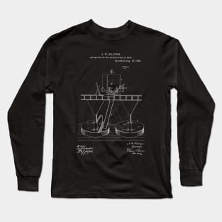 Apparatus for the Manufacture of Beer Vintage Patent Hand Drawing Long Sleeve T-Shirt